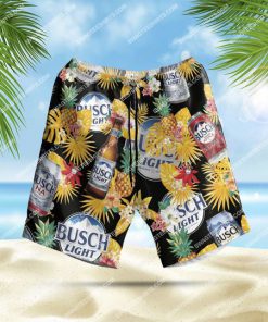 busch light beer pineapple summer all over print hawaiian shorts 1