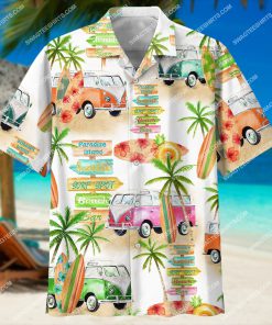 camper van and beach summer all over print hawaiian shirt 2(1)