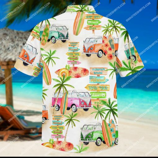 camper van and beach summer all over print hawaiian shirt 4(1)