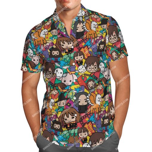 chibi harry potter characters all over print hawaiian shirt 3(1) - Copy