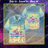 flamingo and we lived happily forever after all over print hawaiian shirt
