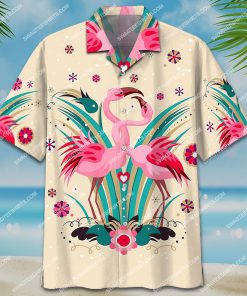 flamingo couple pattern all over print hawaiian shirt 3(1)