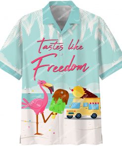 flamingo tastes like freedom all over print hawaiian shirt 3(1)