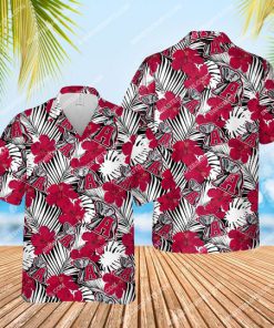 floral alabama crimson tide football all over print hawaiian shirt 1