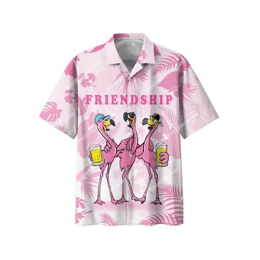 friendship flamingos beer party all over print hawaiian shirt 2(1)