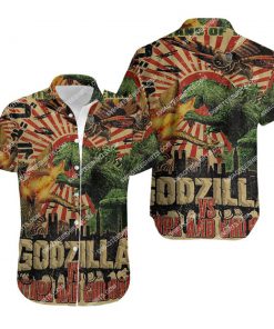 godzilla vs mothra and ghidorah movie all over print hawaiian shirt 1 - Copy