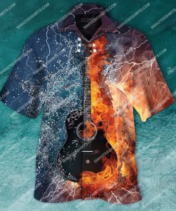 guitar fire and water all over print hawaiian shirt 4(1) - Copy
