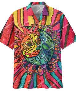 hippie sun and moon retro all over print hawaiian shirt 3(1)