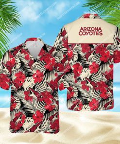 nhl arizona coyotes hockey all over print hawaiian shirt 1