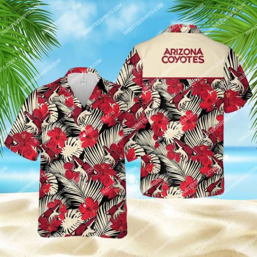 nhl arizona coyotes hockey all over print hawaiian shirt 1 - Copy