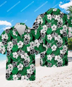 nhl los angeles kings team all over print hawaiian shirt 1