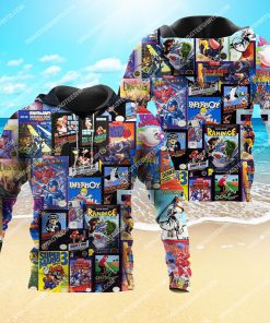 retro video game all over print hoodie 1