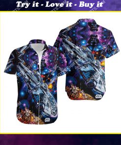 spaceship star wars movie all over print hawaiian shirt