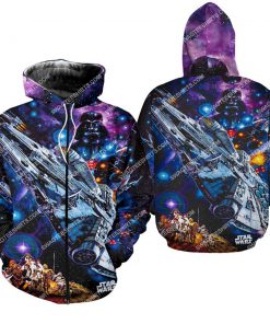 spaceship star wars movie all over print zip hoodie 1
