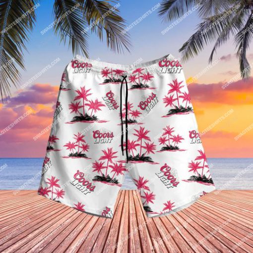 summer party coors light beer all over print hawaiian shorts 1 - Copy