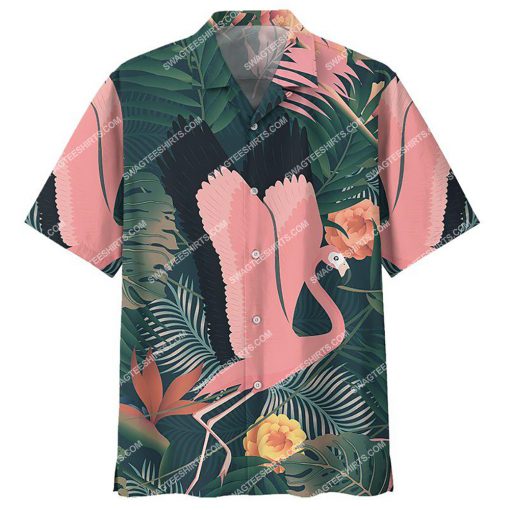 summer tropical floral flamingo all over print hawaiian shirt 4(1)