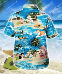 surfing corgi dog lover all over print hawaiian shirt 4(1)