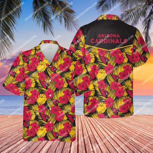 the arizona cardinals football team all over print hawaiian shirt 1