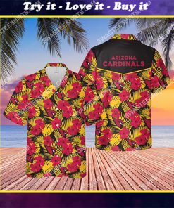 the arizona cardinals football team all over print hawaiian shirt