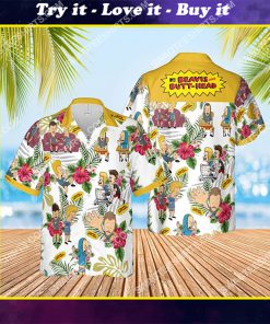 the beavis and butt-head tv show summer vibes all over print hawaiian shirt