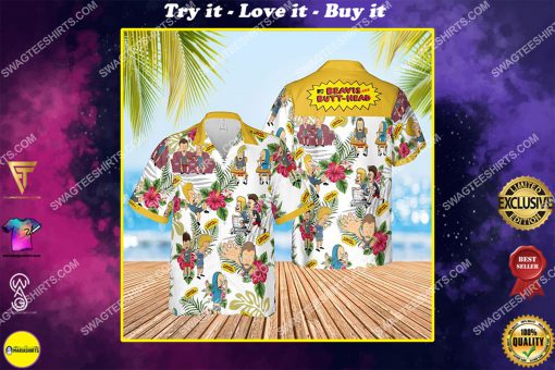the beavis and butt-head tv show summer vibes all over print hawaiian shirt