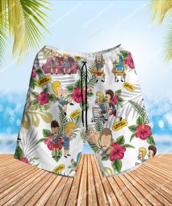 the beavis and butt-head tv show summer vibes all over print hawaiian shorts 1 - Copy