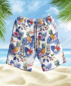 the budweiser beer summer vibes all over print hawaiian shorts 1 - Copy