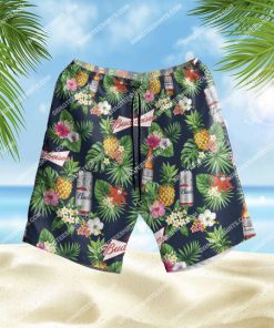 the budweiser beer tropical all over print hawaiian shorts 1