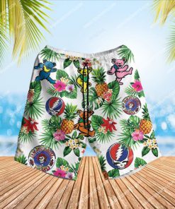 the grateful dead band summẻ vibes all over print hawaiian shorts 1