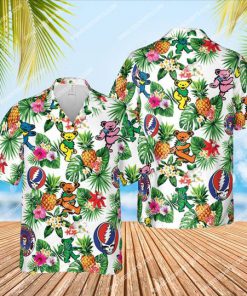 the grateful dead band summer vibes all over print hawaiian shirt 1