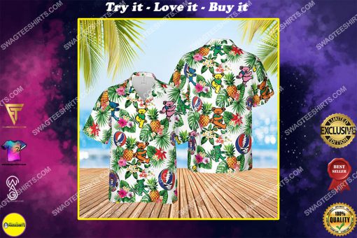 the grateful dead band summer vibes all over print hawaiian shirt
