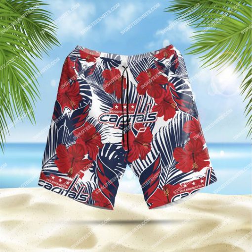 the washington capitals hockey all over print hawaiian shorts 1 - Copy