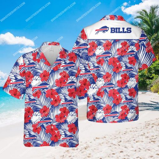 tropical buffalo bills football team all over print hawaiian shirt 1