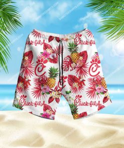 tropical chick-fil-a all over print hawaiian shorts 1