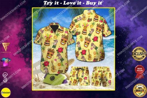 tropical chihuahua dog lover all over print hawaiian shirt