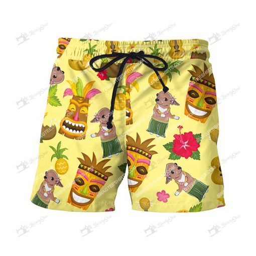 tropical chihuahua dog lover all over print shorts 1