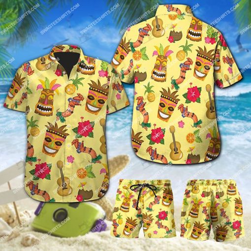 tropical dachshund dog lover all over print hawaiian shirt 2(1)