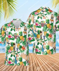 tropical fruit beavis and butt-head all over print hawaiian shirt 1 - Copy