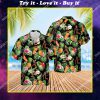 tropical fruits bigfoot all over print hawaiian shirt