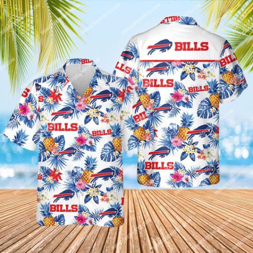 tropical fruits buffalo bills football all over print hawaiian shirt 1