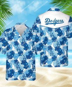 tropical los angeles dodgers mlb all over print hawaiian shirt 1 - Copy