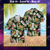 tropical pineapple coors light beer all over print hawaiian shirt