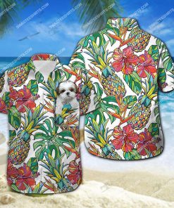 tropical shih tzu dog lover all over print hawaiian shirt 2(1) - Copy