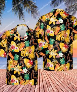 tropical summer bigfoot all over print hawaiian shirt 1