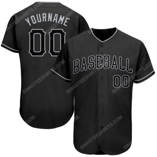Custom team name black and gray full printed baseball jersey 1 - Copy (3)