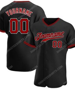 Custom team name black red-white full printed baseball jersey 1' - Copy (3)