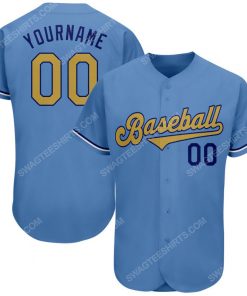 Custom team name light blue old gold-royal baseball jersey 1 - Copy (2)