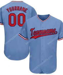 Custom team name light blue red-navy full printed baseball jersey 1 - Copy (2)