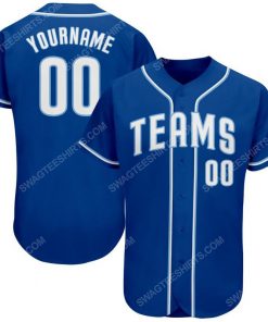 Custom team name royal strip white-light blue full printed baseball jersey 1 - Copy