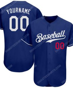 Custom team name royal white and red full printed baseball jersey 1 - Copy (2)